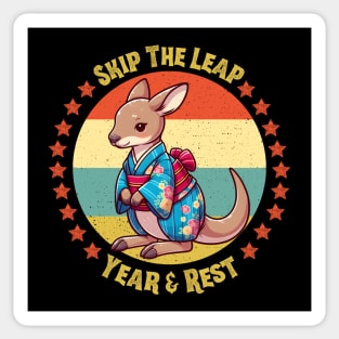 Leap year kangaroo Sticker